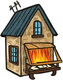 a small house with a fireplace inside.jpg